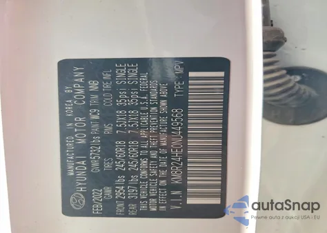 2022 Hyundai Palisade Sel из США, поврежденный, VIN KM8R24HE0NU449568